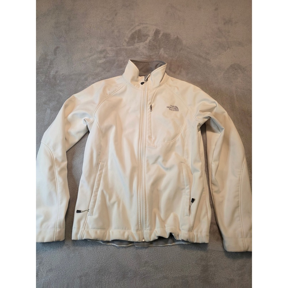 The North Face Apex Bionic Jacket Womens Medium Cream Softshell Full Zip